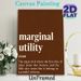 Marginal Utility Humor Painting Poster, Minimalist Typographic Text Poster, Funny Economic-themed Wordplay, Suitable For Home Office And Dining Room_maomaolike.com