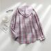 Women's Clothing autumn and winter new hooded sweatshirt buttoned casual shirt jacket_maomaolike.com