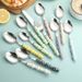 304 Stainless Steel Pearl Knife, Fork, Spoon, Ceramic Handle, Western Tableware Set, Creative High Aesthetic Value,_maomaolike.com