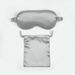 Silk-Like Sleep Mask & Drawstring Bag Set - Wedding Favors Gift (Double-Sided Breathable Luxury Travel Essentials)_maomaolike.com
