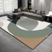 Living Room Rug Large Size Gorgeous Gold Frame Design Bedroom Rug Plush Thickened Machine Washable Thickened Underlay Interior Decorative Rug_maomaolike.com