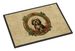Tibetan Terrier Christmas Flowers Doormat Front Door Mat Indoor Outdoor Rugs For Entryway, Non Slip Washable Low Pile, 24H X 36W_maomaolike.com