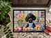 Decorating Easter Black Poodle Doormat Front Door Mat Indoor Outdoor Rugs For Entryway, Non Slip Washable Low Pile, 24H X 36W_maomaolike.com