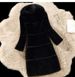 Sheepshear autumn and winter new spliced fur all-in-one mid-length imitation fox fur collar coat and fur jacket_maomaolike.com