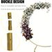 7.2ft Round Backdrop Stand, Stable Balloon Arch Stand, Metal Wedding Arch Backdrop Stand Circle Backdrop Stand Frame For Wedding, Birthday Party, Shower Decoration (Gold)_maomaolike.com