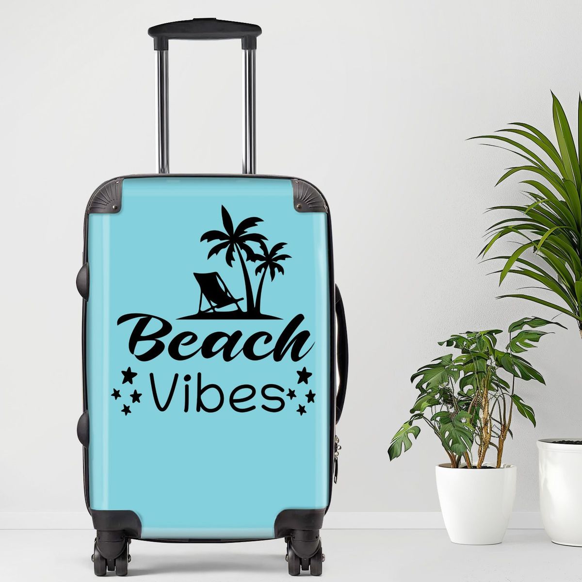 Beach Vibes Luggage20/24/28 Inch Luggage, Carry-On, Custom Luggage, Luggage Set, Suitcase, Travel, Vacation, Cabin Suitcase, Custom Suitcase, Personalized Luggage_maomaolike.com