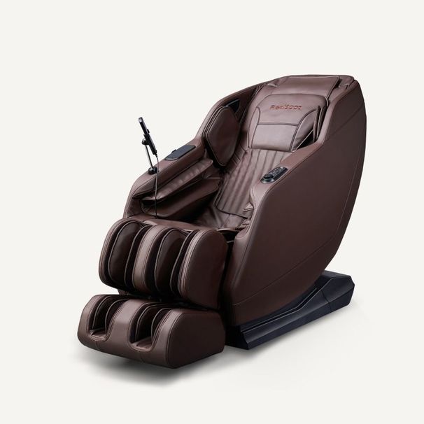 Massage Chair Full Body, Zero Gravity SL-Track Shiatsu Massage Recliner Chair With Body Scan, Airbags, Foot Rollers, Deep Yoga Stretch, Heating (Brown)_maomaolike.com