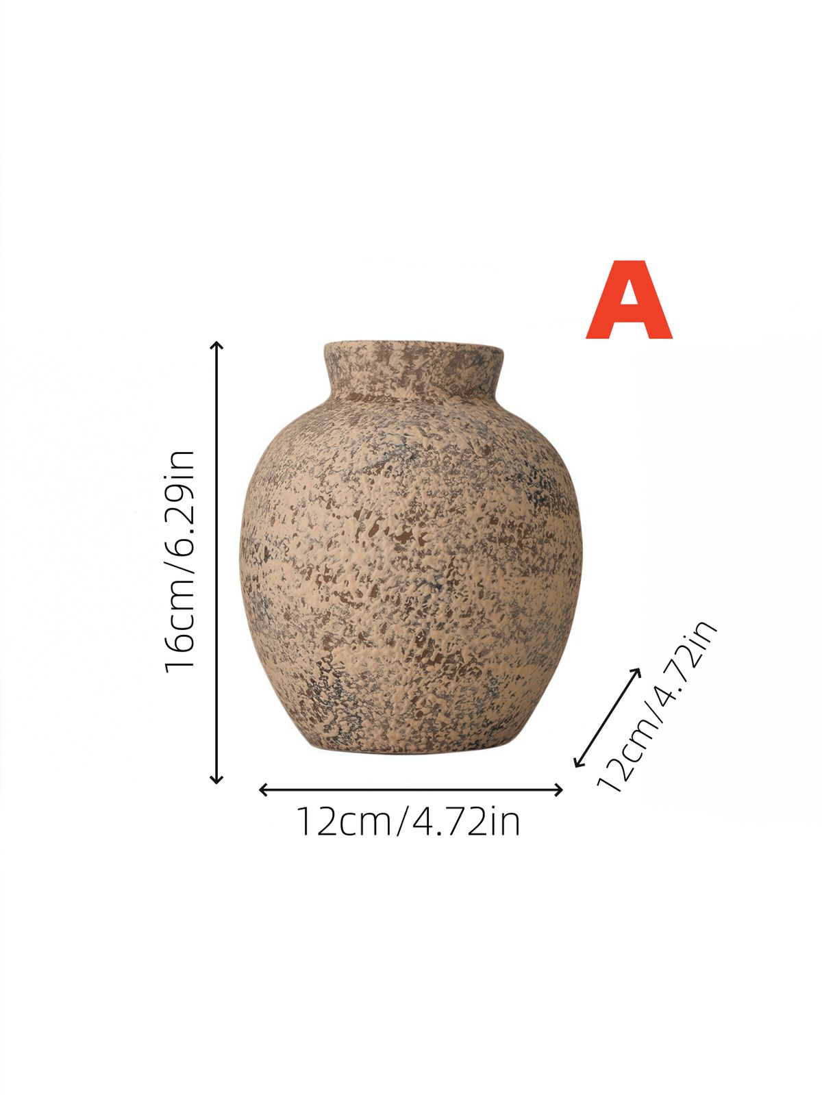 1pc Vintage Ceramic Vase Holdable Water Flower Arrangement Vase Small Size Lightweight Design Suitable For Various Occasions Ornament Decoration Vase_maomaolike.com
