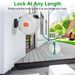 Retractable Garden Hose Reel Wall Mounted Automatic Water Hose Reel With Any Length Lock 8 Pattern Spraying Modes 180° Swivel Bracket_maomaolike.com