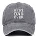 Unisex BESTDADEVER embroidered baseball cap made of pure cotton old washed baseball cap for outdoor leisure_maomaolike.com