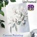 Magnolia Themed Painting Poster, Soft-toned Impasto Floral Poster, Elegant Blooming Magnolia Artwork Ideal For Living Room, Bedroom And Dining Area_maomaolike.com