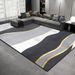 Living Room Rug Large Size Gorgeous Gold Frame Design Bedroom Rug Plush Thickened Machine Washable Thickened Underlay Interior Decorative Rug_maomaolike.com