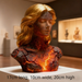 New Blazing Maiden Figurine Broken Soul Red Flame Girl Ornaments Designer Deko Home Decor Deko Arredamento C_maomaolike.com