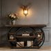 Console Table, 5-Tier Industrial Sofa Table With Metal Frame_maomaolike.com
