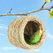 Parrot Grass Bird Egg Laying Budgerigar Cockatiel Breeding Nest Durable Bite-Resistant Warm House For Finches And_maomaolike.com