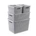 Clothing Home Use, Portable Rattan-woven Plastic With Lid, For Organizing Clothes And Quilts, Large-capacity Storage Box_maomaolike.com