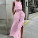 Women's Clothing all-match slit slim solid color suit _maomaolike.com