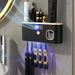 Smart Toothbrush Holder With Auto Toothpaste Dispenser - 5-Slot Wall Mount Organizer, USB Charging & No-Drill Installation For Modern Bathrooms_maomaolike.com