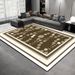 Living Room Rug,Large Rug,Oversized, Gold Leaves Design,Bedroom Rug,Soft And Thick, Machine Washable, Thickened Rug, Bedside Rug,Decorative Indoor Rug_maomaolike.com