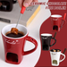 Chocolate Hotpot Cup Ceramic Dessert Pot Christmas Family Anniversary Birthday Gift_maomaolike.com