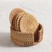 Rattan Coaster Table Natural Woven Rattan Cup Coaster Drink Mug Pot Tea Coffee Placemat Handmade Kitchen Accessories_maomaolike.com