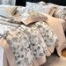 Wholesale Pastoral Style Pure Four-Piece For Naked Sleep, Satin Wedding Celebration, Digital Print, 100% Cotton, Long-Staple Cotto_maomaolike.com