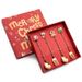 4pcs /Pack Christmas Gift Spoon Cartoon Fruit Fork Dessert Coffee Scoop_maomaolike.com
