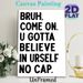 Inspirational Slang Quote Painting Poster, Minimalist Bold Black Typographic Poster, Encouraging Self-belief Message Ideal For Home Office, Bedroom_maomaolike.com