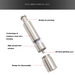 Stainless Steel Press Grinder Black Pepper Grain Sea Salt Grinder Grinder_maomaolike.com