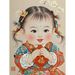 Super Cute New Year Picture Doll Prosperity Child Poster Wall Glass Cabinet Door Decoration Sticker_maomaolike.com