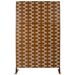 Outdoor & Indoor Privacy Screen Metal Privacy Screen 76" H×48" W, Freestanding Decorative Privacy Screen For Deck Balcony Patio, Privacy Fence Panels For Outside Lawn Garden PS112 BROWN HAMMERTONE_maomaolike.com