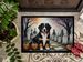 Bernese Mountain Dog Spooky Halloween Doormat Front Door Mat Indoor Outdoor Rugs For Entryway, Non Slip Washable Low Pile, 24H X 36W_maomaolike.com