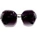 Unisex Fashion Round Diamond Studded Sunglasses Sun Protection Sunglasses Outdoor Rhinestone Glasses_maomaolike.com