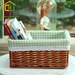 Rattan Bamboo Willow Box Chunjia Home Desktop Storage Basket_maomaolike.com
