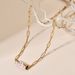 ZMZY Boho Clip Necklace For Women Stainless Steel Chain Gold Color Eye Pendant Necklaces Lucky Aesthetic Turkish Jewelry_maomaolike.com
