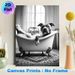 Dog In Bathtub Painting Poster, Monochrome Vintage Bathtub Scene Poster, Playful Whimsical Design, Ideal For Bathroom And Living Room Decor_maomaolike.com