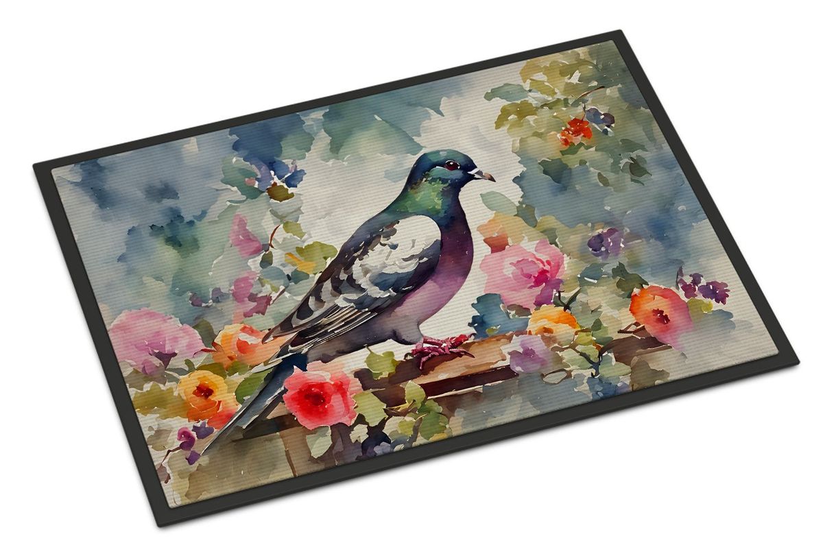 Pigeon Doormat Front Door Mat Indoor Outdoor Rugs For Entryway, Non Slip Washable Low Pile, 24H X 36W_maomaolike.com