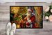 Rhodesian Ridgeback And Santa Claus Doormat Front Door Mat Indoor Outdoor Rugs For Entryway, Non Slip Washable Low Pile, 24H X 36W_maomaolike.com