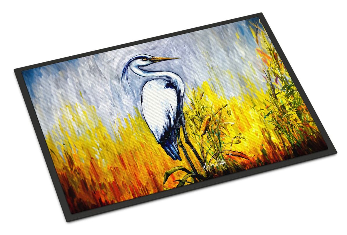 Cattin Around Heron Doormat Front Door Mat Indoor Outdoor Rugs For Entryway, Non Slip Washable Low Pile, 24H X 36W_maomaolike.com