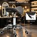 Ergonomic Rolling Saddle Stool PU Leather Hydraulic Spa Stool_maomaolike.com