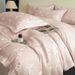 Summer New Jacquard Washed Tencel Four-Piece With Bowknot Ice Silk Naked Sleep Silky Smooth Duvet Cover High-End Bedding_maomaolike.com