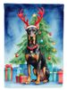 Doberman Pinscher Christmas Reindeer Garden Flag Mailbox Flag Decorative Yard Flag Banner Outside Patio Artwork Yard Flower Beds, Garden Size, Multicolor_maomaolike.com