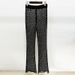 Women's Clothing New Style Hollow Beaded Three Dimensional Flower Suit Pearl Sequin Mesh Trousers Set_maomaolike.com