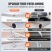 VEVOR Manual Retractable Awning, 12 X 10 Ft Outdoor Patio Awning Retractable Sun Shade, Water-Resistant Polyester Patio Door Window Awning Sunshade Shelter With Crank Handle For Backyard, Balcony_maomaolike.com