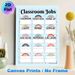 Classroom Jobs Painting Poster, Pastel Boho Rainbow Style Poster, Neatly Organizes Classroom Task Assignments, Ideal For Classroom_maomaolike.com