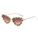 Unisex Fashion Round Diamond Studded Sunglasses Sun Protection Sunglasses Outdoor Rhinestone Glasses_maomaolike.com