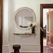 23.62 Inches Wood Round Decorative Mirrors For Wall Decor, Rustic Circle Mirror For Bedroom, Bathroom, Living Room, Entryway Mirror For Home And Office With Beads_maomaolike.com