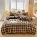 Spring New Plant Cashmere Four-Piece Fresh Dormitory Single Three-Piece SetLight Luxury Quilt Cover_maomaolike.com