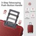 Luggage Sets ABS Hardshell 3pcs Luggage, Lightweight Durable Suitcase Sets Spinner Wheels Suitcase With TSA Lock 20''24''28'' Available(WINE RED)_maomaolike.com
