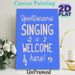 Music Slogan Painting Poster, Vibrant Blue Typographic Poster, Cheerful Music-themed Decor Ideal For Living Room, Music Studio Or Casual Home Spaces_maomaolike.com